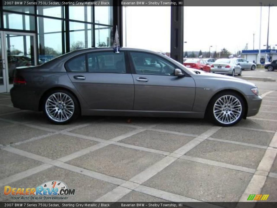 2007 BMW 7 Series 750Li Sedan Sterling Grey Metallic / Black Photo #9