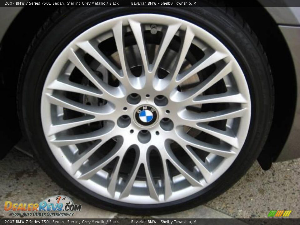2007 BMW 7 Series 750Li Sedan Sterling Grey Metallic / Black Photo #10