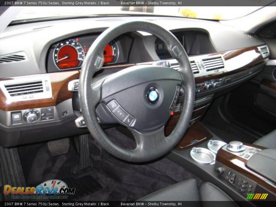 2007 BMW 7 Series 750Li Sedan Sterling Grey Metallic / Black Photo #13