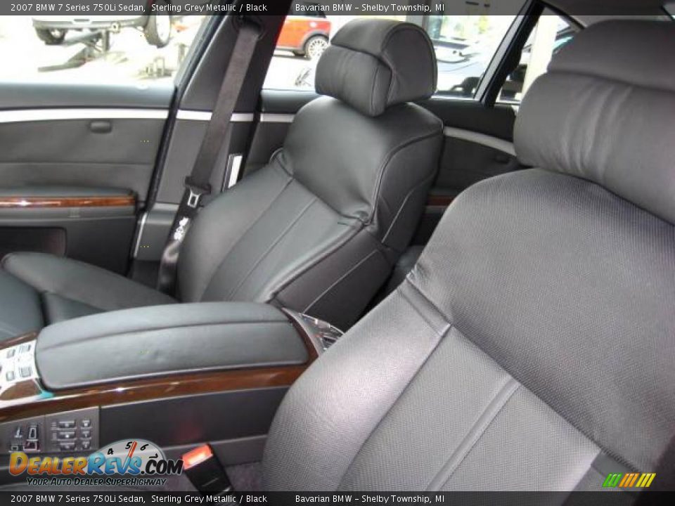 2007 BMW 7 Series 750Li Sedan Sterling Grey Metallic / Black Photo #14