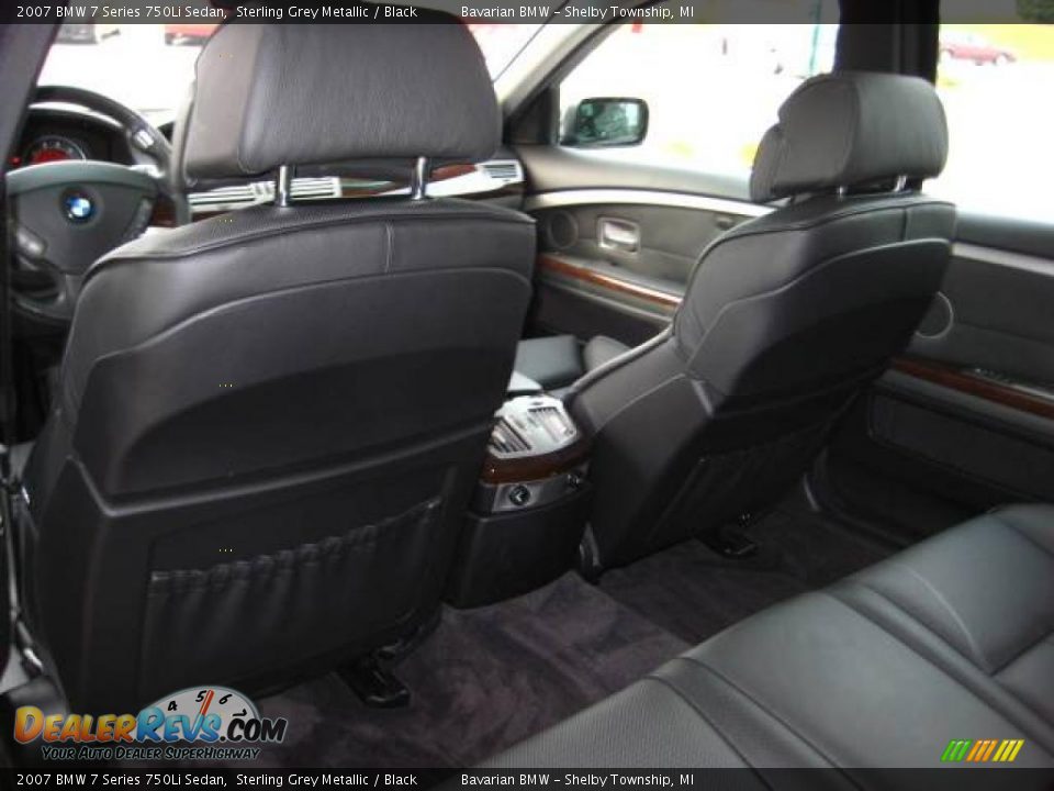2007 BMW 7 Series 750Li Sedan Sterling Grey Metallic / Black Photo #15