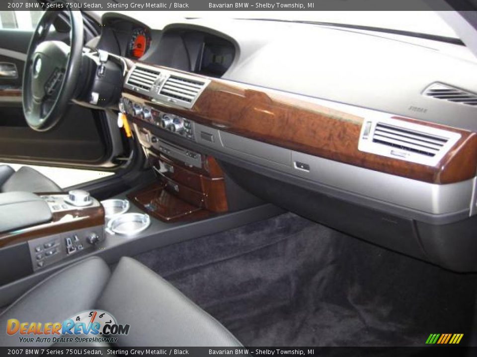 2007 BMW 7 Series 750Li Sedan Sterling Grey Metallic / Black Photo #18