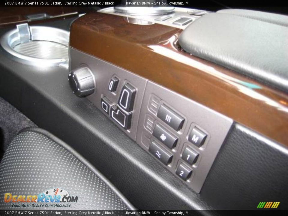 2007 BMW 7 Series 750Li Sedan Sterling Grey Metallic / Black Photo #19