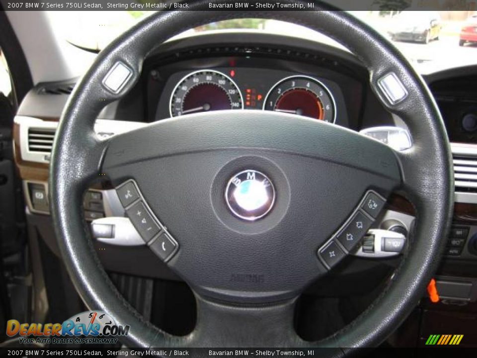 2007 BMW 7 Series 750Li Sedan Sterling Grey Metallic / Black Photo #24