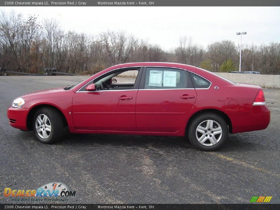 2008 Chevrolet Impala LS Precision Red / Gray Photo #2