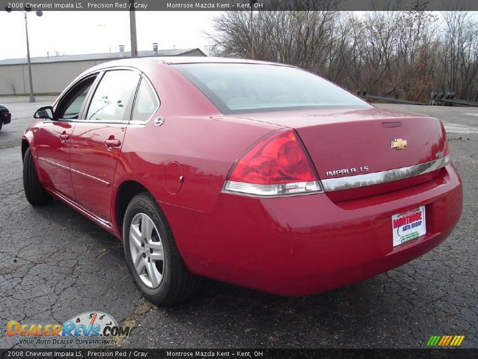 2008 Chevrolet Impala LS Precision Red / Gray Photo #3