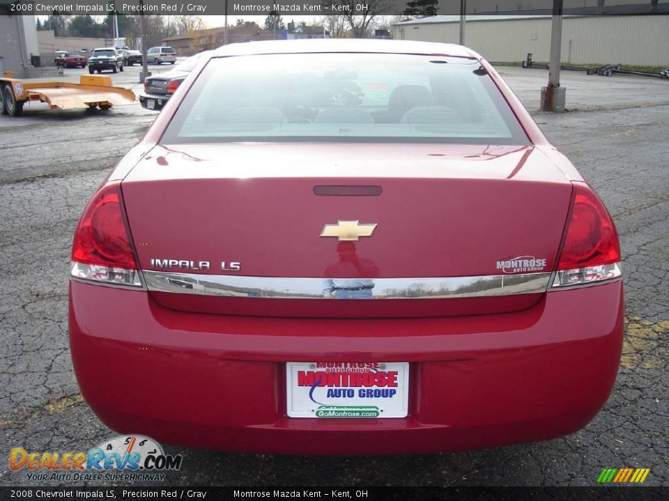2008 Chevrolet Impala LS Precision Red / Gray Photo #4