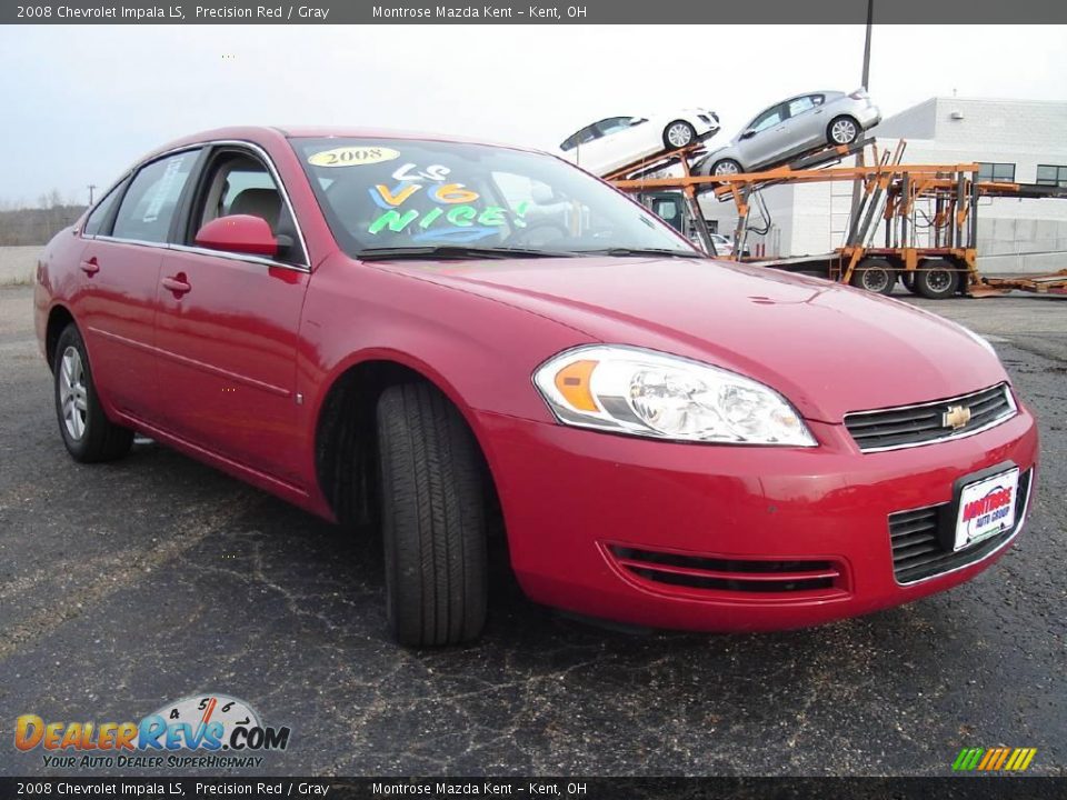 2008 Chevrolet Impala LS Precision Red / Gray Photo #7
