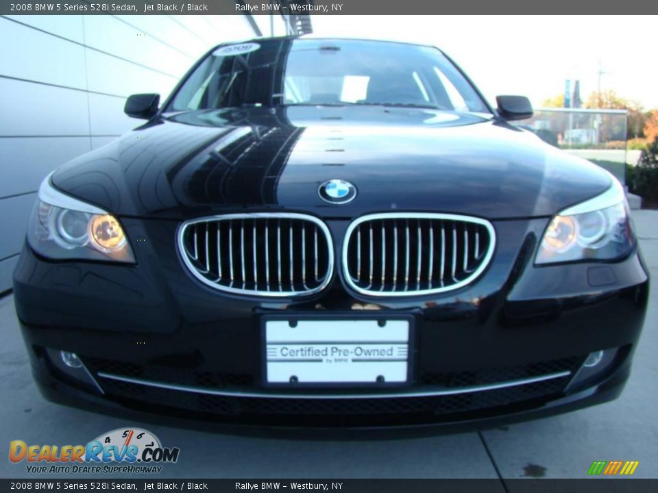 2008 BMW 5 Series 528i Sedan Jet Black / Black Photo #2