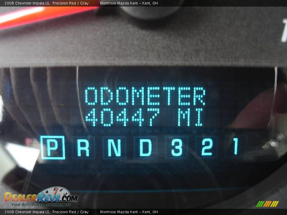2008 Chevrolet Impala LS Precision Red / Gray Photo #24