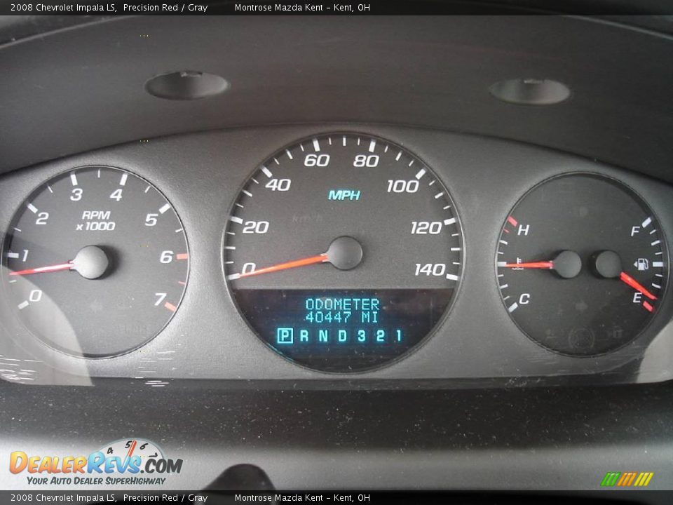 2008 Chevrolet Impala LS Precision Red / Gray Photo #25