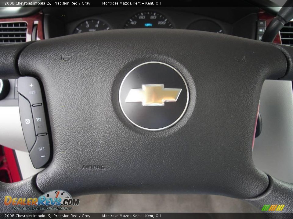2008 Chevrolet Impala LS Precision Red / Gray Photo #26