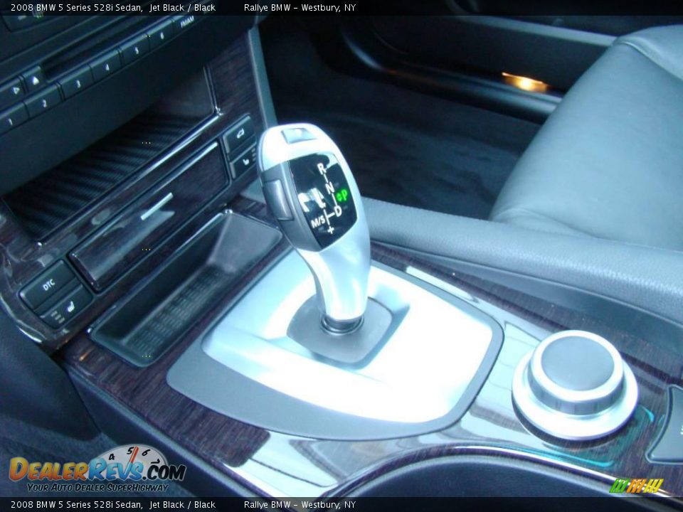 2008 BMW 5 Series 528i Sedan Jet Black / Black Photo #14