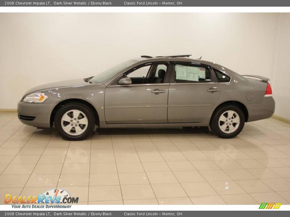 2008 Chevrolet Impala LT Dark Silver Metallic / Ebony Black Photo #4