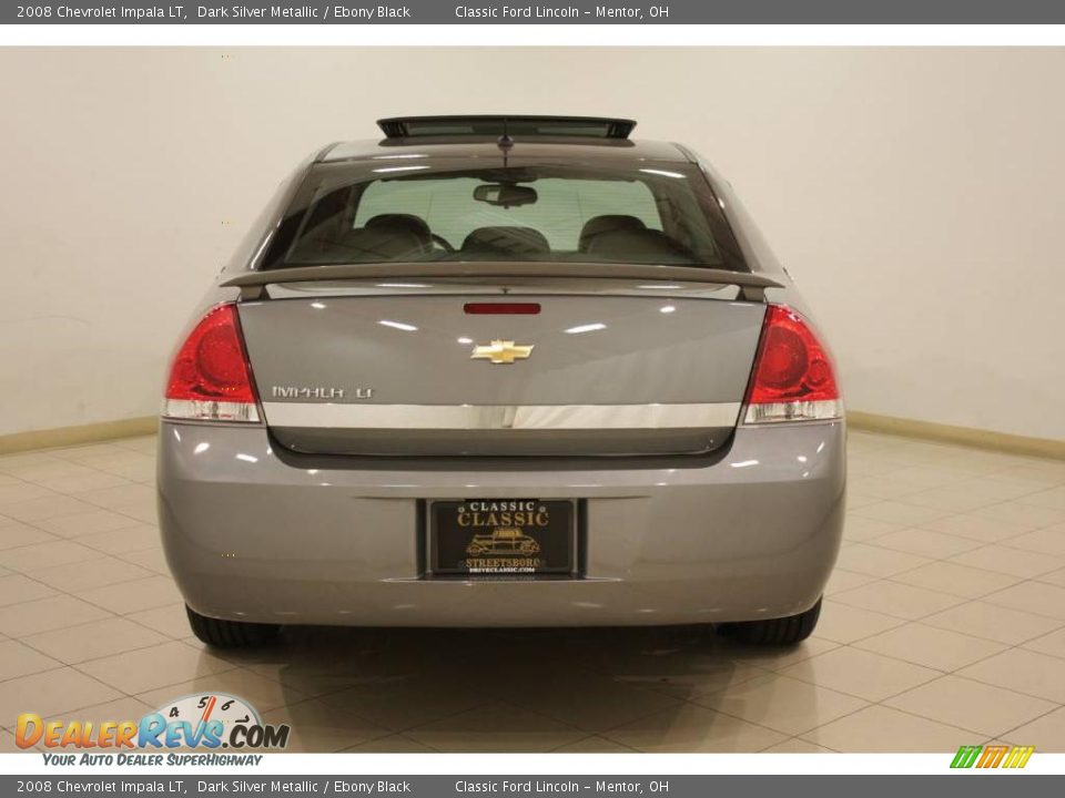 2008 Chevrolet Impala LT Dark Silver Metallic / Ebony Black Photo #6
