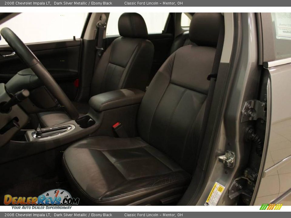 2008 Chevrolet Impala LT Dark Silver Metallic / Ebony Black Photo #10
