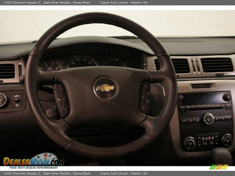 2008 Chevrolet Impala LT Dark Silver Metallic / Ebony Black Photo #11