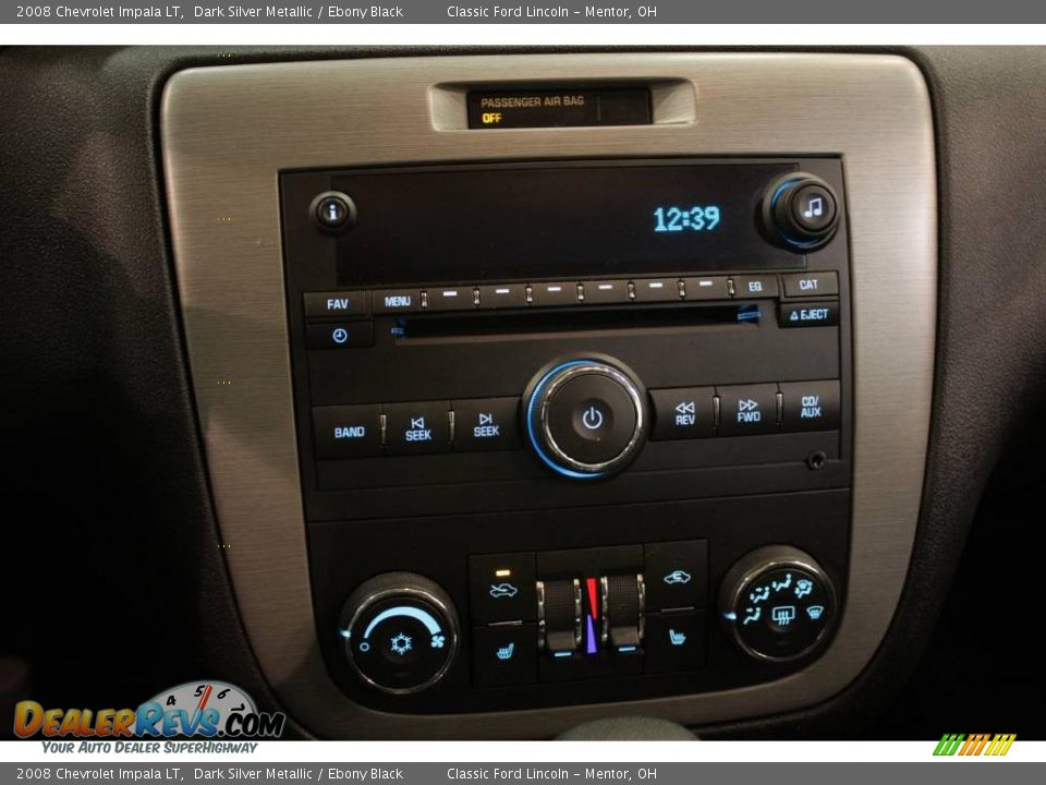 2008 Chevrolet Impala LT Dark Silver Metallic / Ebony Black Photo #14