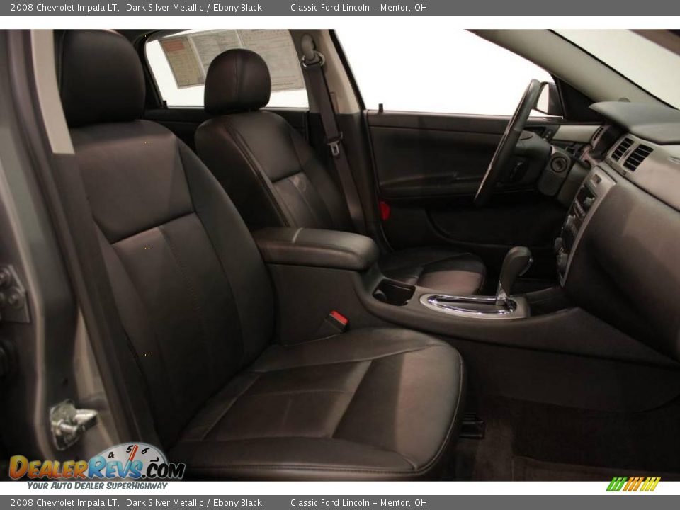 2008 Chevrolet Impala LT Dark Silver Metallic / Ebony Black Photo #16