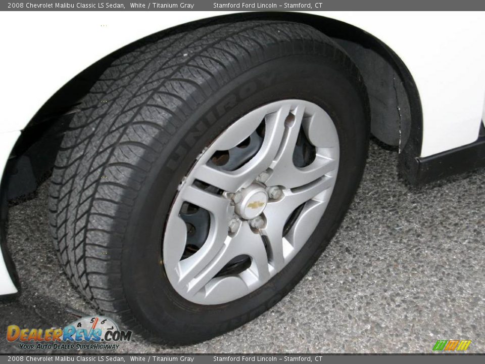 2008 Chevrolet Malibu Classic LS Sedan White / Titanium Gray Photo #13