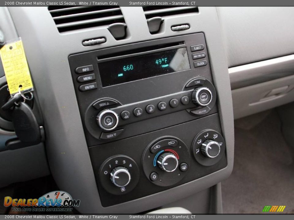 2008 Chevrolet Malibu Classic LS Sedan White / Titanium Gray Photo #16
