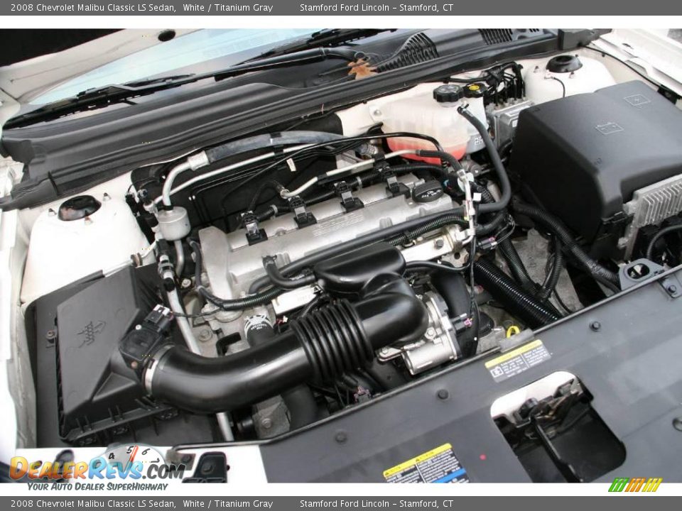 2008 Chevrolet Malibu Classic LS Sedan White / Titanium Gray Photo #19