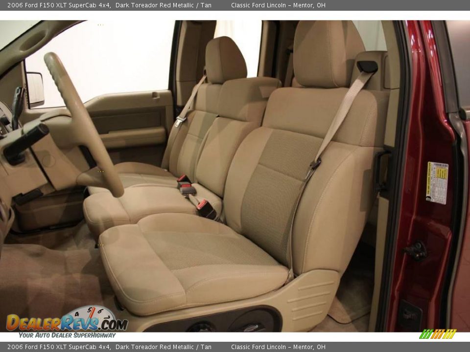 2006 Ford F150 XLT SuperCab 4x4 Dark Toreador Red Metallic / Tan Photo #8
