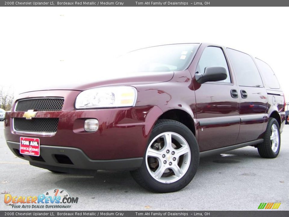 2008 Chevrolet Uplander LS Bordeaux Red Metallic / Medium Gray Photo #4