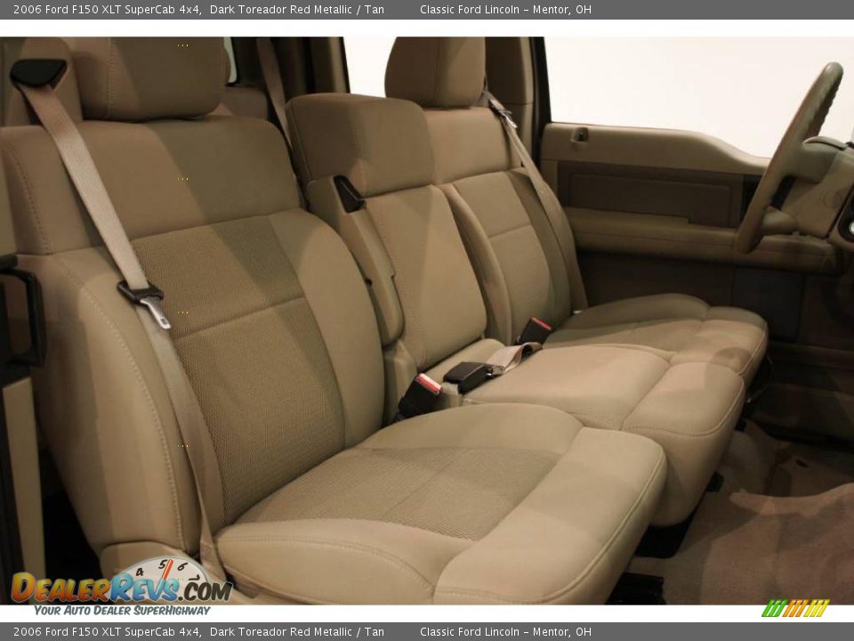 2006 Ford F150 XLT SuperCab 4x4 Dark Toreador Red Metallic / Tan Photo #12