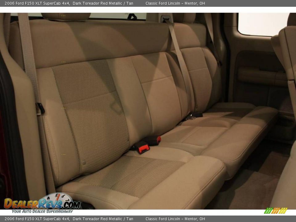 2006 Ford F150 XLT SuperCab 4x4 Dark Toreador Red Metallic / Tan Photo #13
