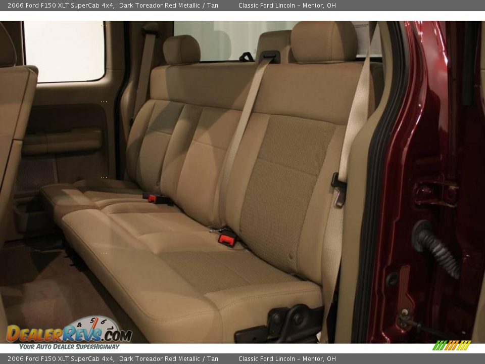 2006 Ford F150 XLT SuperCab 4x4 Dark Toreador Red Metallic / Tan Photo #14
