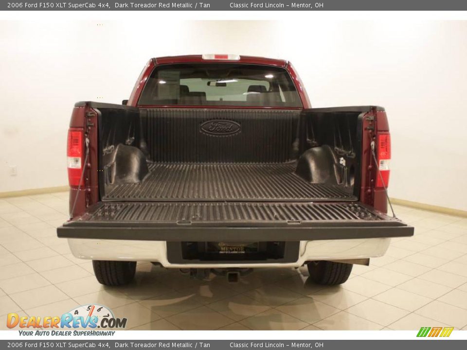 2006 Ford F150 XLT SuperCab 4x4 Dark Toreador Red Metallic / Tan Photo #15