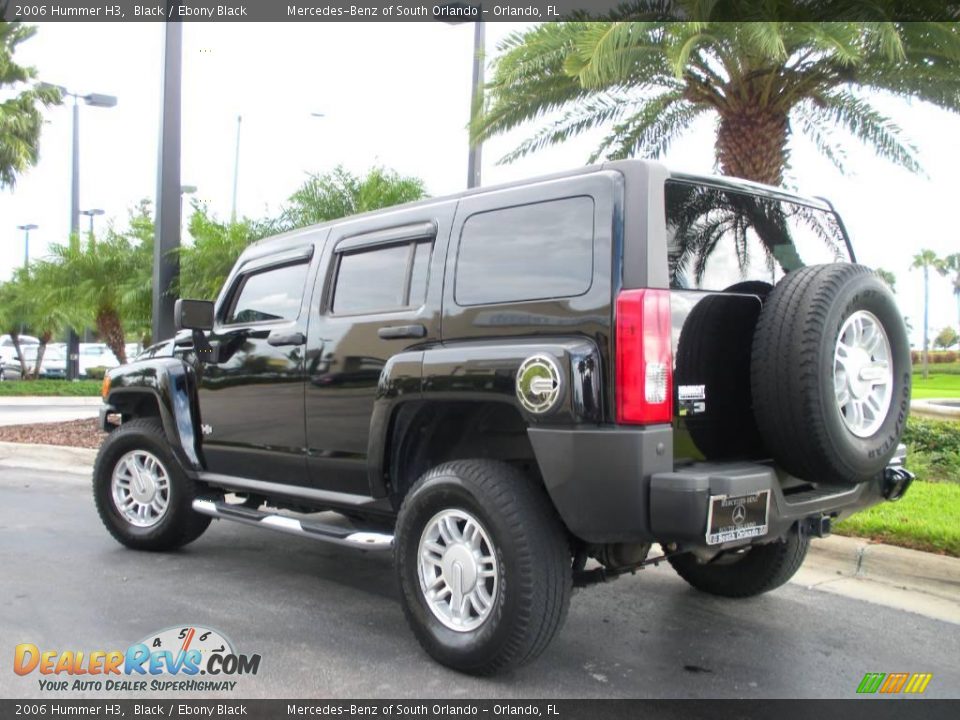 2006 Hummer H3 Black / Ebony Black Photo #7