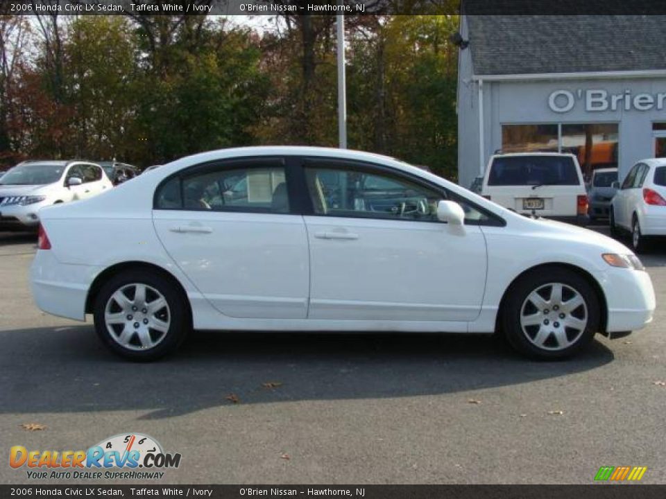 2006 Honda Civic LX Sedan Taffeta White / Ivory Photo #4