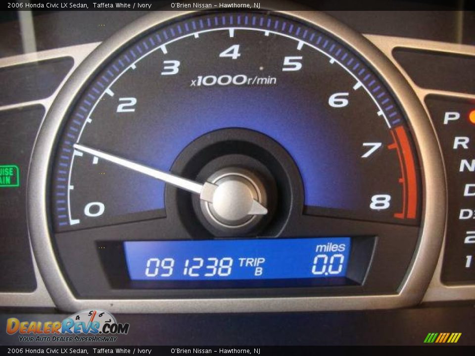 2006 Honda Civic LX Sedan Taffeta White / Ivory Photo #14
