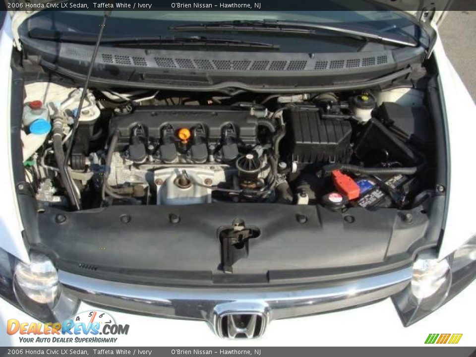 2006 Honda Civic LX Sedan Taffeta White / Ivory Photo #26