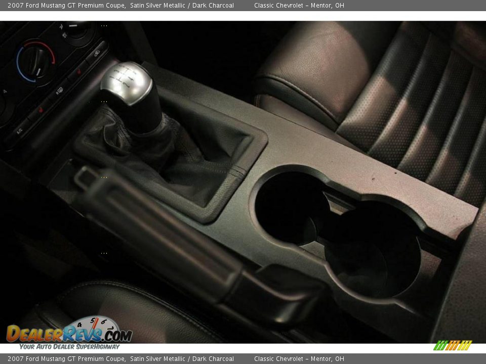 2007 Ford Mustang GT Premium Coupe Satin Silver Metallic / Dark Charcoal Photo #15
