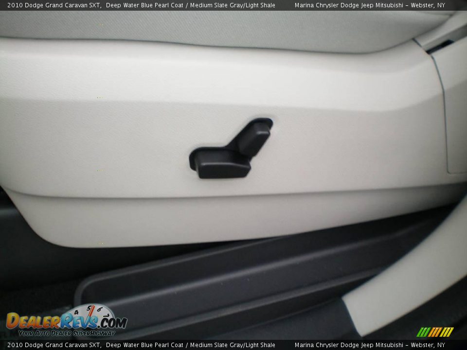 2010 Dodge Grand Caravan SXT Deep Water Blue Pearl Coat / Medium Slate Gray/Light Shale Photo #3