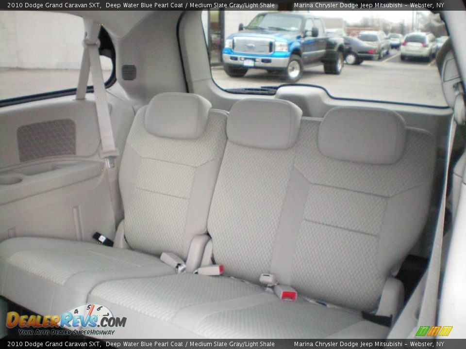 2010 Dodge Grand Caravan SXT Deep Water Blue Pearl Coat / Medium Slate Gray/Light Shale Photo #4