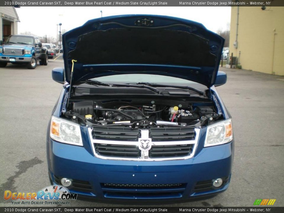 2010 Dodge Grand Caravan SXT Deep Water Blue Pearl Coat / Medium Slate Gray/Light Shale Photo #13