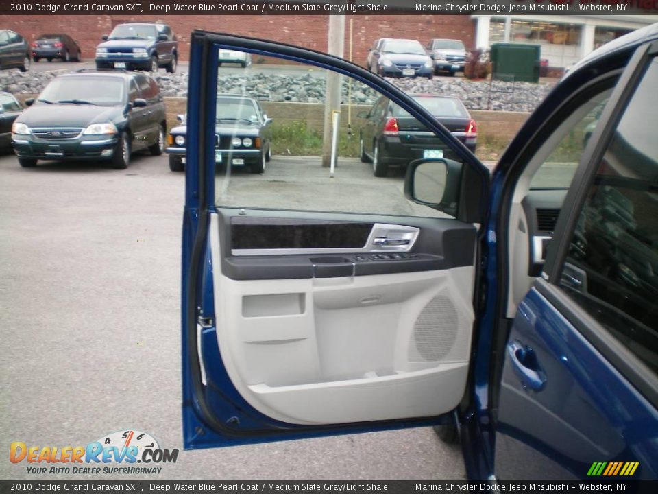 2010 Dodge Grand Caravan SXT Deep Water Blue Pearl Coat / Medium Slate Gray/Light Shale Photo #15