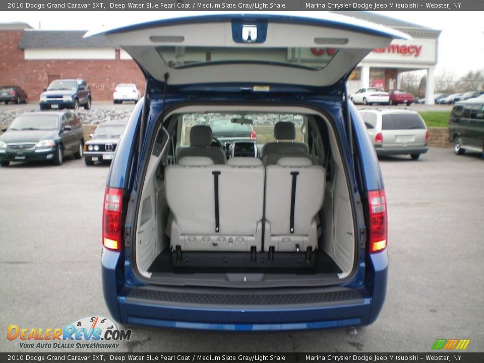 2010 Dodge Grand Caravan SXT Deep Water Blue Pearl Coat / Medium Slate Gray/Light Shale Photo #18