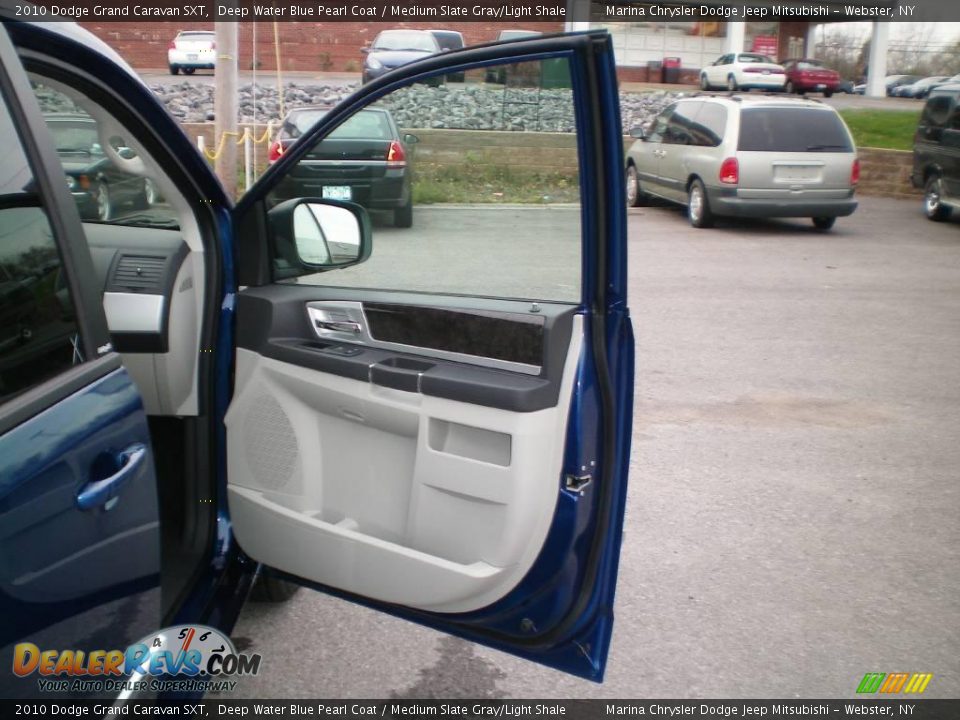 2010 Dodge Grand Caravan SXT Deep Water Blue Pearl Coat / Medium Slate Gray/Light Shale Photo #22