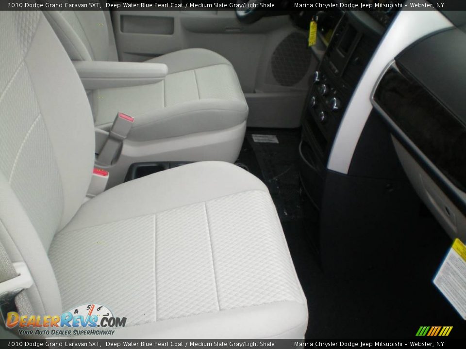 2010 Dodge Grand Caravan SXT Deep Water Blue Pearl Coat / Medium Slate Gray/Light Shale Photo #23