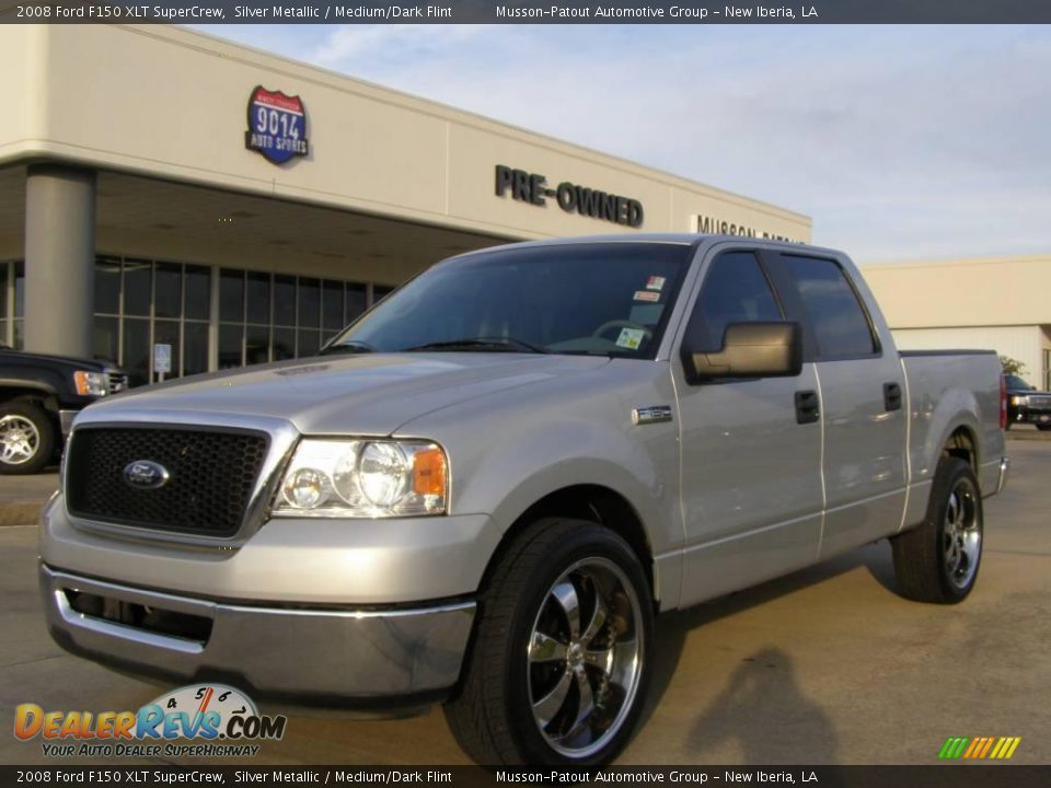 2008 Ford F150 XLT SuperCrew Silver Metallic / Medium/Dark Flint Photo #1