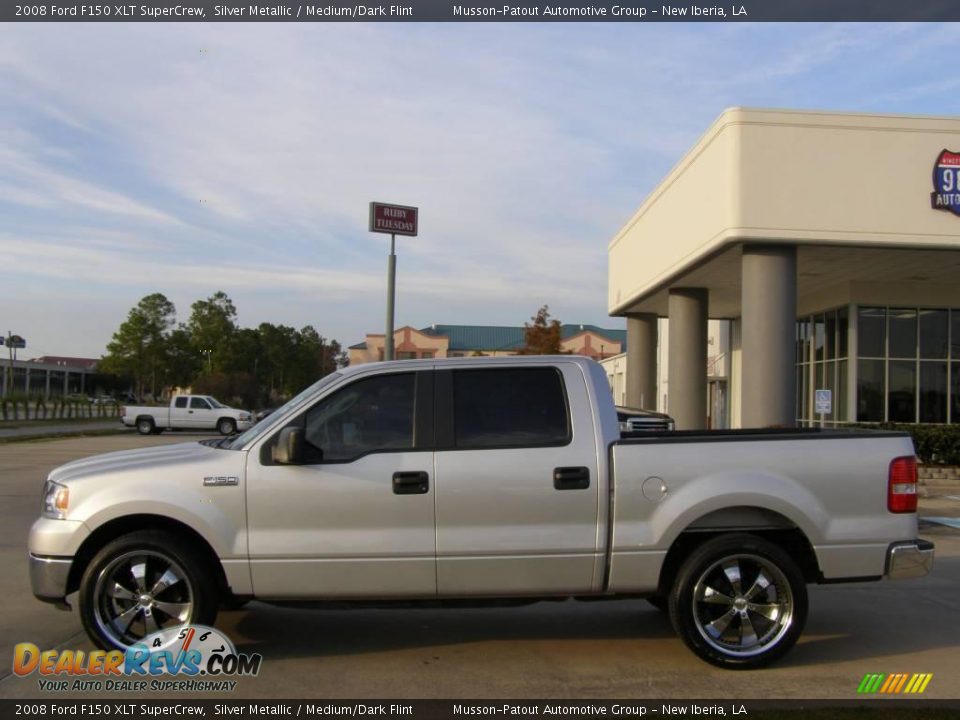2008 Ford F150 XLT SuperCrew Silver Metallic / Medium/Dark Flint Photo #2