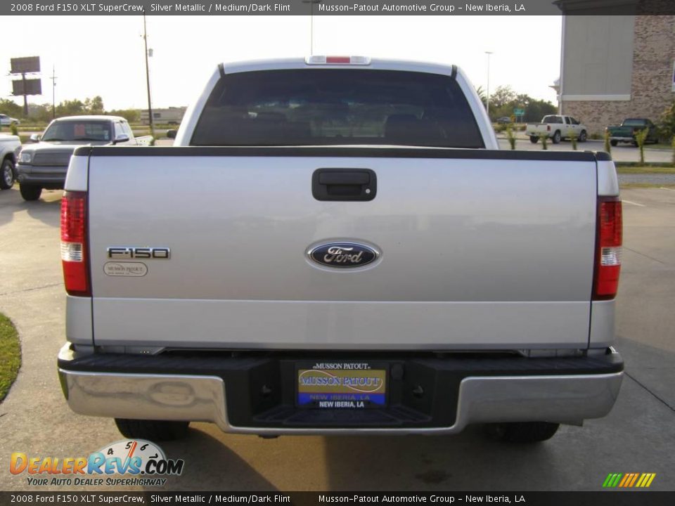 2008 Ford F150 XLT SuperCrew Silver Metallic / Medium/Dark Flint Photo #4