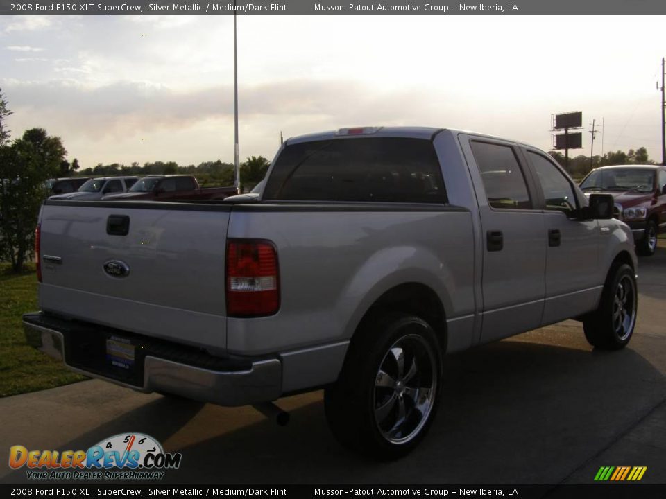 2008 Ford F150 XLT SuperCrew Silver Metallic / Medium/Dark Flint Photo #5
