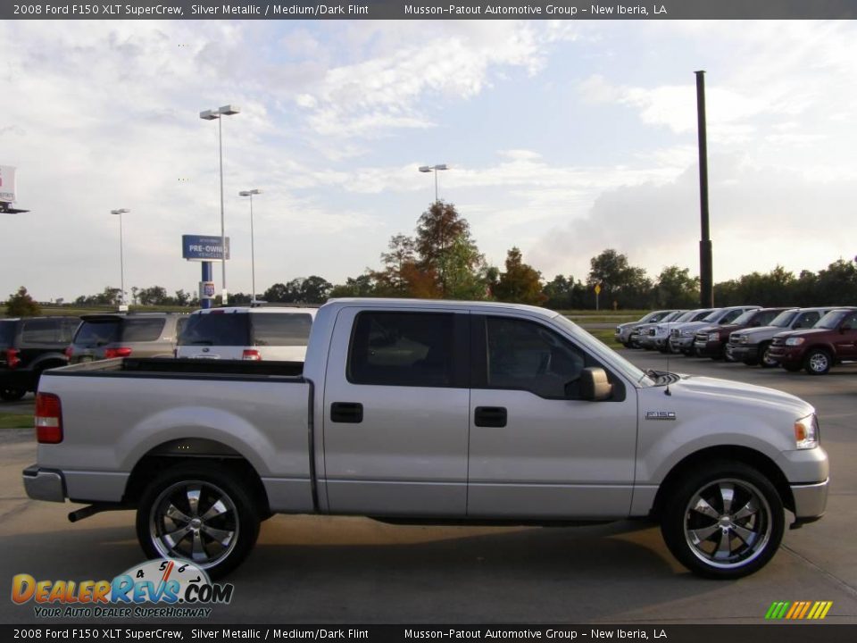 2008 Ford F150 XLT SuperCrew Silver Metallic / Medium/Dark Flint Photo #6