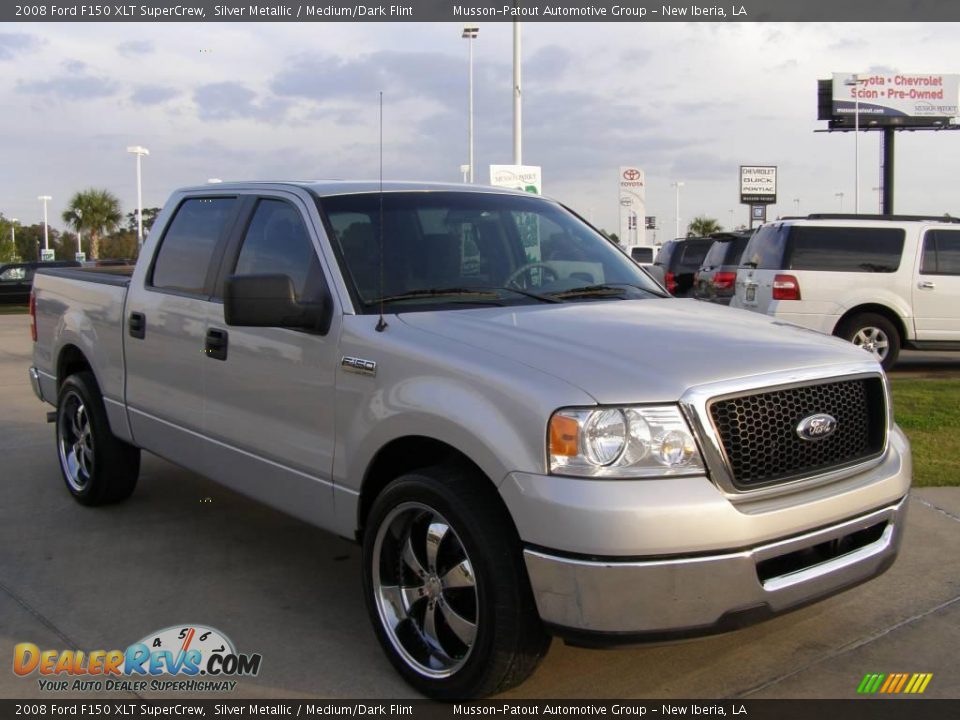 2008 Ford F150 XLT SuperCrew Silver Metallic / Medium/Dark Flint Photo #7